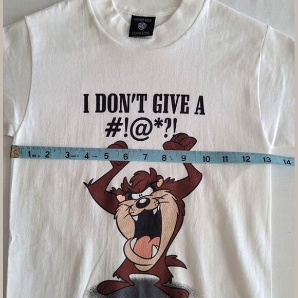New Without Tags Boys Taz Tasmanian Devil Graphic Tee Kids Small - White Cartoon - Picture 8 of 9